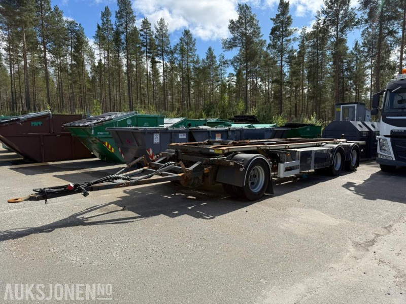 2016 Nor Slep SL-28KT 3-akslet slephenger med krokramme - Prikolica za prevoz kontejnera/ Prikolica sa promenjivim sandukom: slika 1 2016 Nor Slep SL-28KT 3-akslet slephenger med krokramme - Prikolica za prevoz kontejnera/ Prikolica sa promenjivim sandukom: slika 1