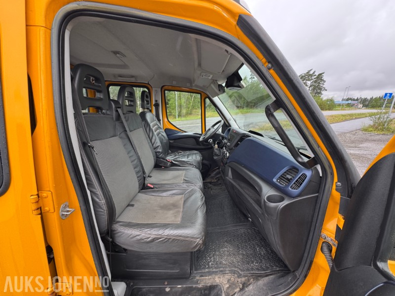 Kamion sa tovarnim sandukom 2017 Iveco Daily dobbelkabin m/kran, Webasto, innredning, inverter og vinterhjul: slika 20