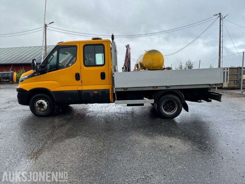 Kamion sa tovarnim sandukom 2017 Iveco Daily dobbelkabin m/kran, Webasto, innredning, inverter og vinterhjul: slika 7