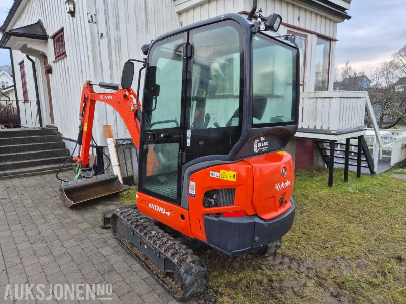 2021 Kubota KX019-4 minigraver, 723 timer - Mini bager: slika 3 2021 Kubota KX019-4 minigraver, 723 timer - Mini bager: slika 3