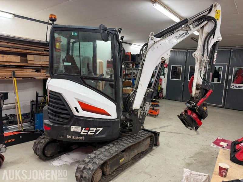 2022 Bobcat E27 m/Rototilt tiltrotator, lite timer - Mini bager: slika 5 2022 Bobcat E27 m/Rototilt tiltrotator, lite timer - Mini bager: slika 5