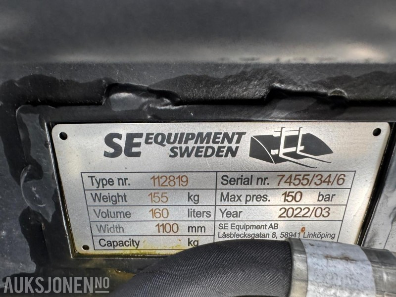 2022 SE hydraulisk pusseskuff / S40 - Dodatak za Građevinska mašina: slika 5 2022 SE hydraulisk pusseskuff / S40 - Dodatak za Građevinska mašina: slika 5