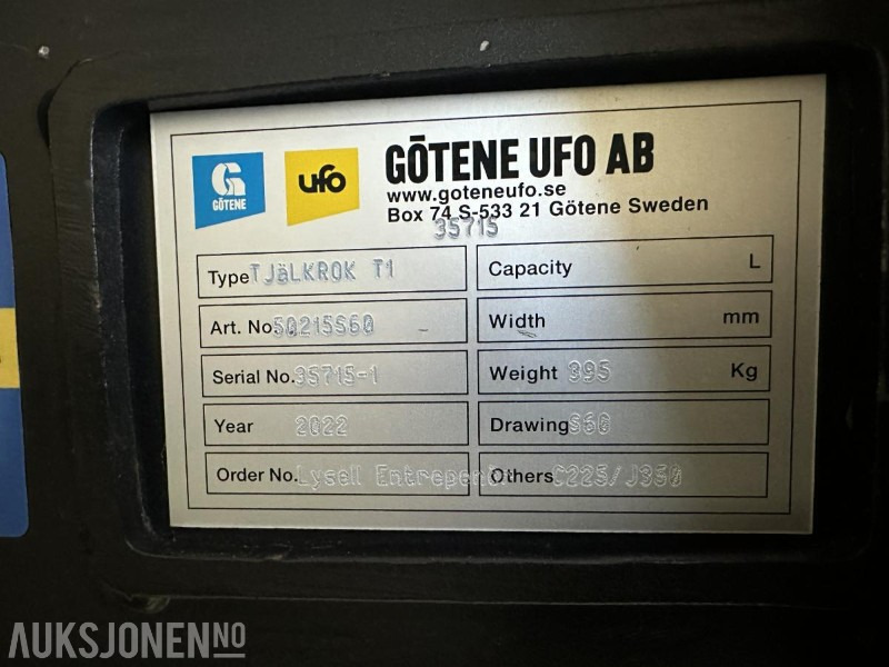 UBRUKT Götene Rippertann S60 - Dodatak za Građevinska mašina: slika 5 UBRUKT Götene Rippertann S60 - Dodatak za Građevinska mašina: slika 5