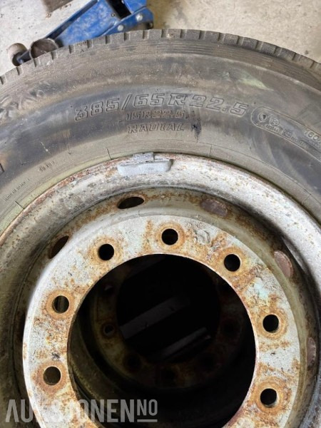 2010 Scania R480 Framhjul - 2 stk komplette framhjul med 385/65R22,5 Bridgestone - Kamion: slika 5 2010 Scania R480 Framhjul - 2 stk komplette framhjul med 385/65R22,5 Bridgestone - Kamion: slika 5