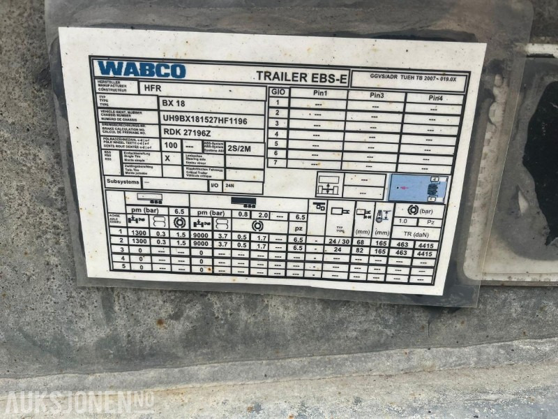 2015 HFR Dolly – Velholdt – 2 aksler – EU utløpt – Gode dekk - Kamion: slika 4 2015 HFR Dolly – Velholdt – 2 aksler – EU utløpt – Gode dekk - Kamion: slika 4