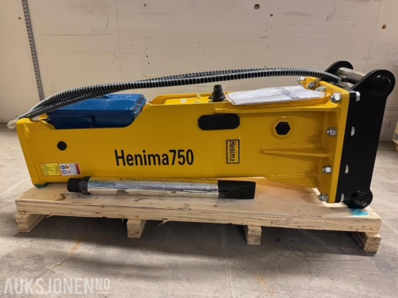 NY HENIMA PIGGHAMMER TIL 6-9 TONNS GRAVEMASKIN S50 M/GARANTI - Hidraulični čekić: slika 1 NY HENIMA PIGGHAMMER TIL 6-9 TONNS GRAVEMASKIN S50 M/GARANTI - Hidraulični čekić: slika 1