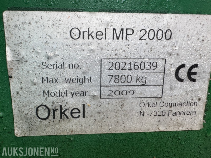 Poljoprivredna mašina 2009 Orkel MP2000 Compact stasjonær rundballepresse for halm, flis, plast og lignende.: slika 9 Poljoprivredna mašina 2009 Orkel MP2000 Compact stasjonær rundballepresse for halm, flis, plast og lignende.: slika 9