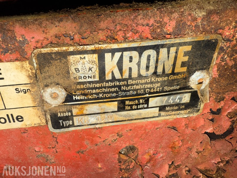 Poljoprivredna mašina Krone KR 125 RUNDBALLEPRESSE: slika 7