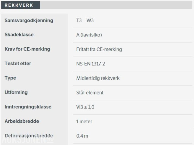Varioguard T3 – midlertidig rekkverk / langsgående sikring – 240 meter komplett sett - Građevinska oprema: slika 2 Varioguard T3 – midlertidig rekkverk / langsgående sikring – 240 meter komplett sett - Građevinska oprema: slika 2