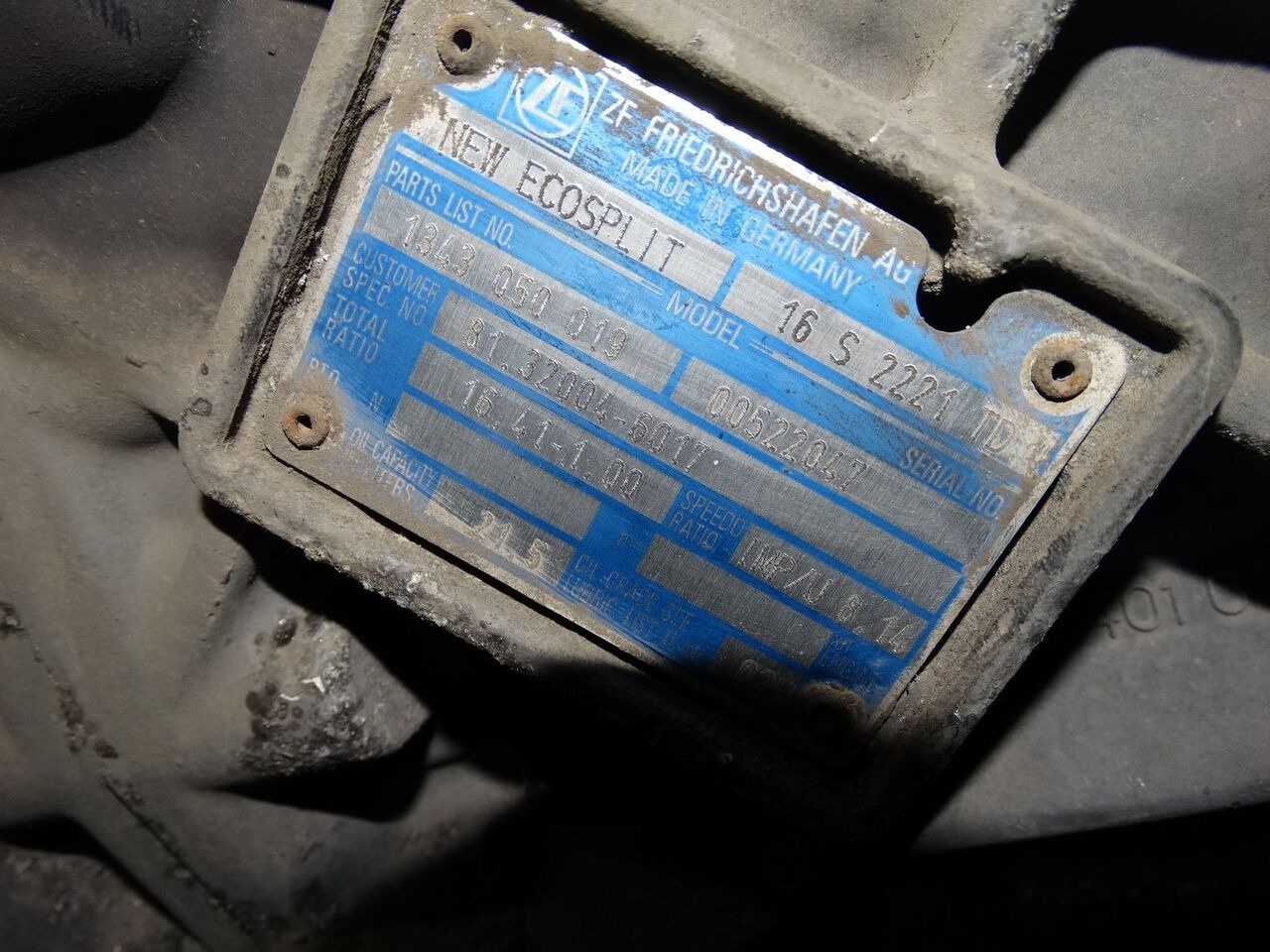 MAN 16S2221 TD MAN TGX TGS TGA - Menjač za Kamion: slika 2 MAN 16S2221 TD MAN TGX TGS TGA - Menjač za Kamion: slika 2