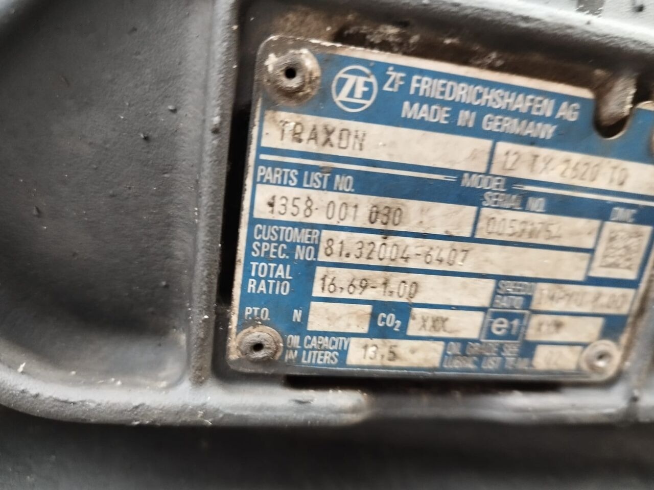 ZF Traxon 12TX2620TD MAN TGX truck - Menjač za Kamion: slika 1 ZF Traxon 12TX2620TD MAN TGX truck - Menjač za Kamion: slika 1