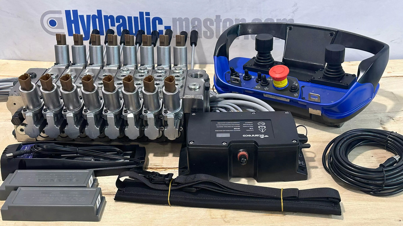 Set Radio Remote Scanreco RC 400 with Valve Palfinger Hiab Cranab Loglift - Šumska prikolica: slika 1 Set Radio Remote Scanreco RC 400 with Valve Palfinger Hiab Cranab Loglift - Šumska prikolica: slika 1