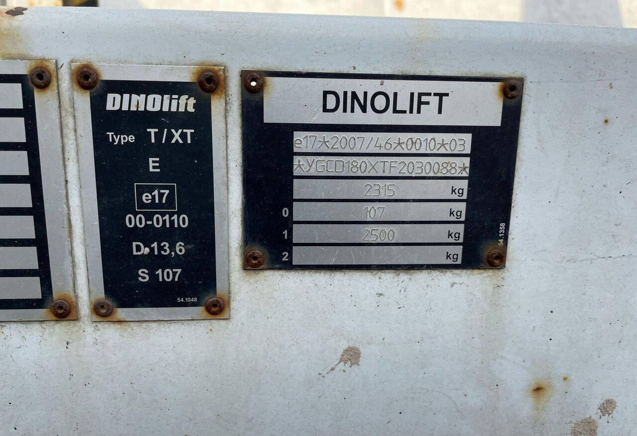 Dino 180XT II - Zglobna platforma: slika 3 Dino 180XT II - Zglobna platforma: slika 3