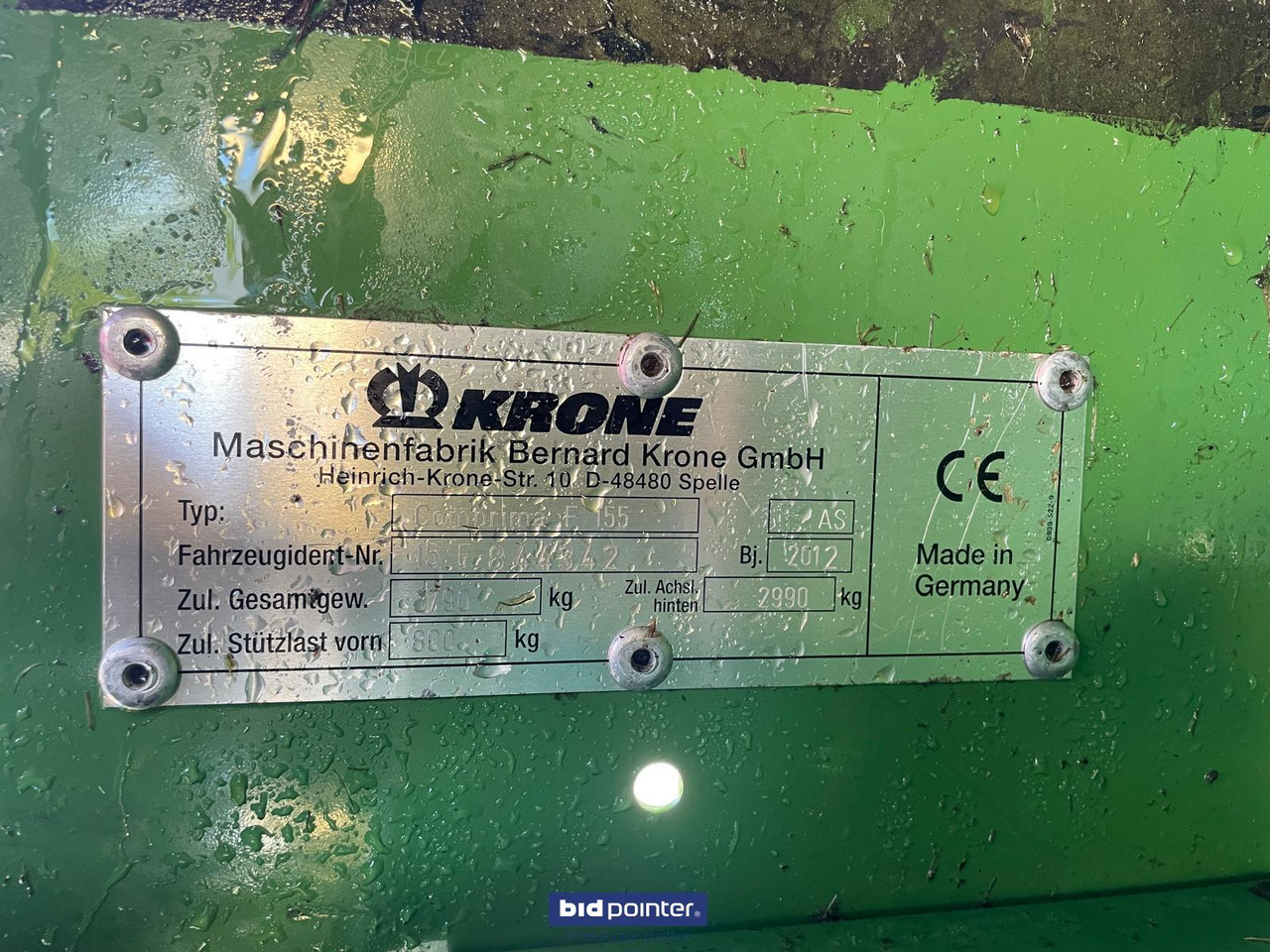 Krone Comprima F 155 XC - Balirka za okrugle bale: slika 4 Krone Comprima F 155 XC - Balirka za okrugle bale: slika 4