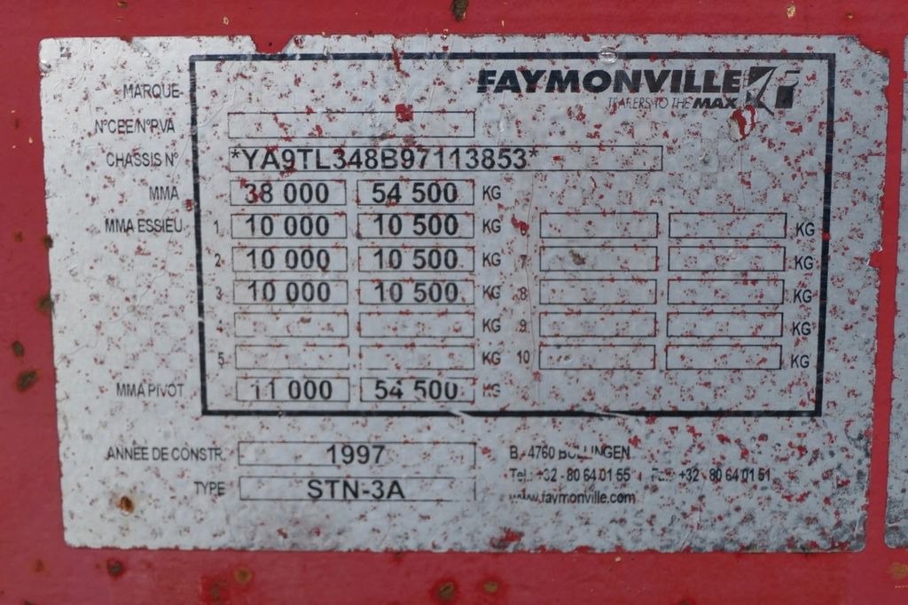 Niska poluprikolica za prevoz Faymonville STN-3A / NACZEPA LAWETA / NISKOPODWOZIE / ROZCIĄ Faymonville STN-3A / NACZEPA LAWETA / NISKOPODWOZIE / ROZCIĄ: slika 20 Niska poluprikolica za prevoz Faymonville STN-3A / NACZEPA LAWETA / NISKOPODWOZIE / ROZCIĄ Faymonville STN-3A / NACZEPA LAWETA / NISKOPODWOZIE / ROZCIĄ: slika 20