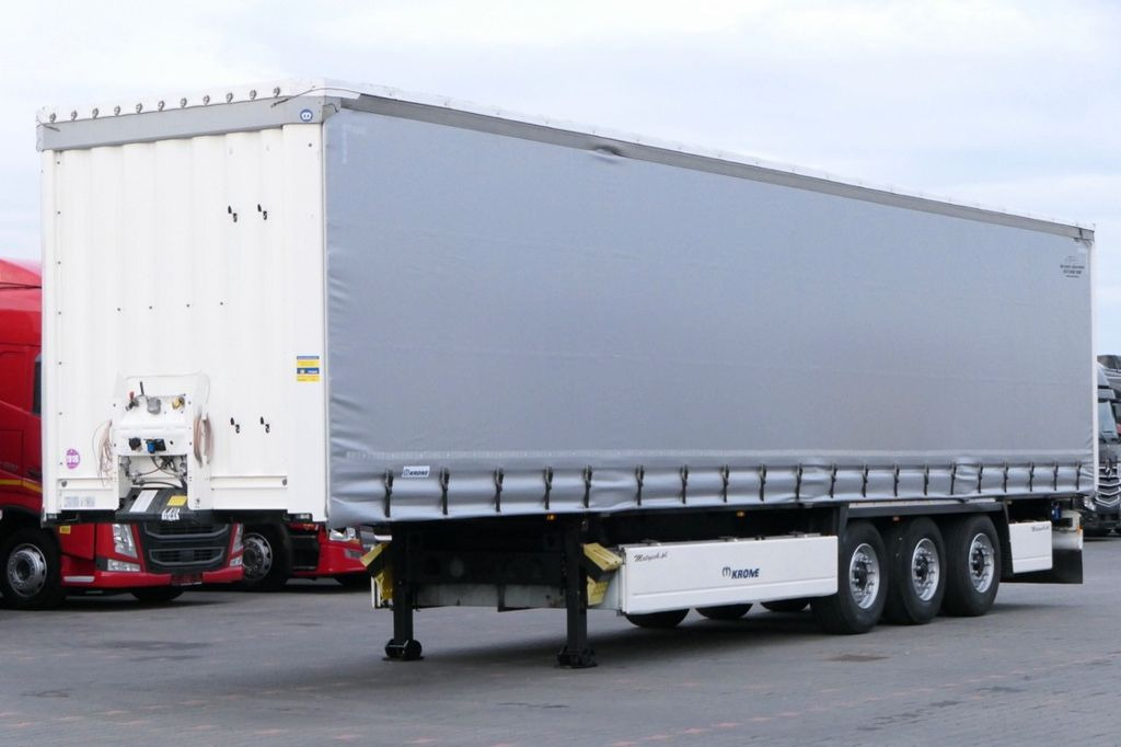 Krone CURTAINSIDER/PALLET BOX/LIFTED AXLE/2018 YEAR - Poluprikolica sa ceradom: slika 1 Krone CURTAINSIDER/PALLET BOX/LIFTED AXLE/2018 YEAR - Poluprikolica sa ceradom: slika 1
