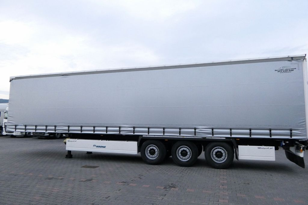 Krone CURTAINSIDER/PALLET BOX/LIFTED AXLE/2018 YEAR - Poluprikolica sa ceradom: slika 3 Krone CURTAINSIDER/PALLET BOX/LIFTED AXLE/2018 YEAR - Poluprikolica sa ceradom: slika 3