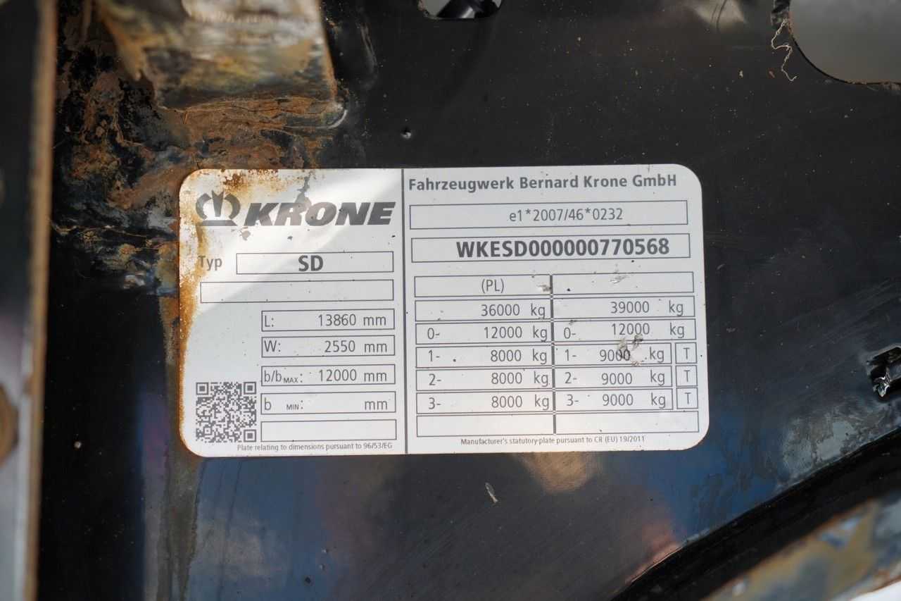 Poluprikolica hladnjače Krone / KONTENER / DOPPELSTOCK / PO KONTRAKCIE SERWIS: slika 19