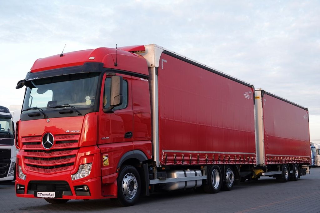 Mercedes-Benz ACTROS 2548 / ZESTAW TANDEM 120 M3 / PRZEJAZDOWY - Kamion sa ceradom: slika 1 Mercedes-Benz ACTROS 2548 / ZESTAW TANDEM 120 M3 / PRZEJAZDOWY - Kamion sa ceradom: slika 1