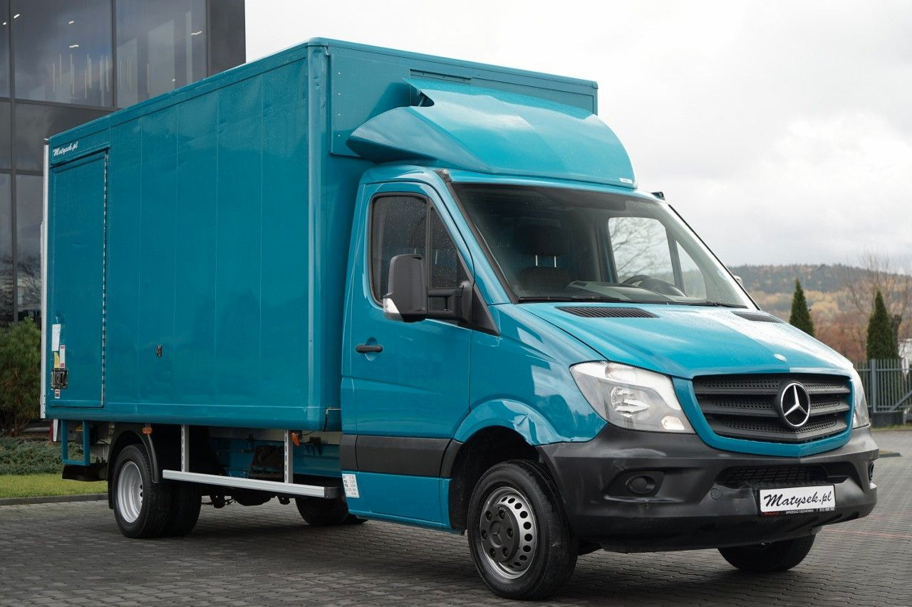 Mercedes-Benz SPRINTER / KONTENER 4,3 M / WINDA PALFINGER - Dostavno vozilo sa ceradom: slika 1 Mercedes-Benz SPRINTER / KONTENER 4,3 M / WINDA PALFINGER - Dostavno vozilo sa ceradom: slika 1
