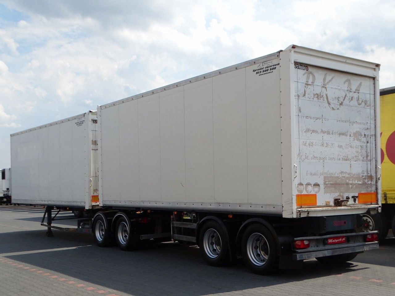 Samro JUMBO VEHICULAR BOX- 7,3 M + 7,3 M/KOFFER TANDEM - Poluprikolica sa zatvorenim sandukom: slika 5 Samro JUMBO VEHICULAR BOX- 7,3 M + 7,3 M/KOFFER TANDEM - Poluprikolica sa zatvorenim sandukom: slika 5