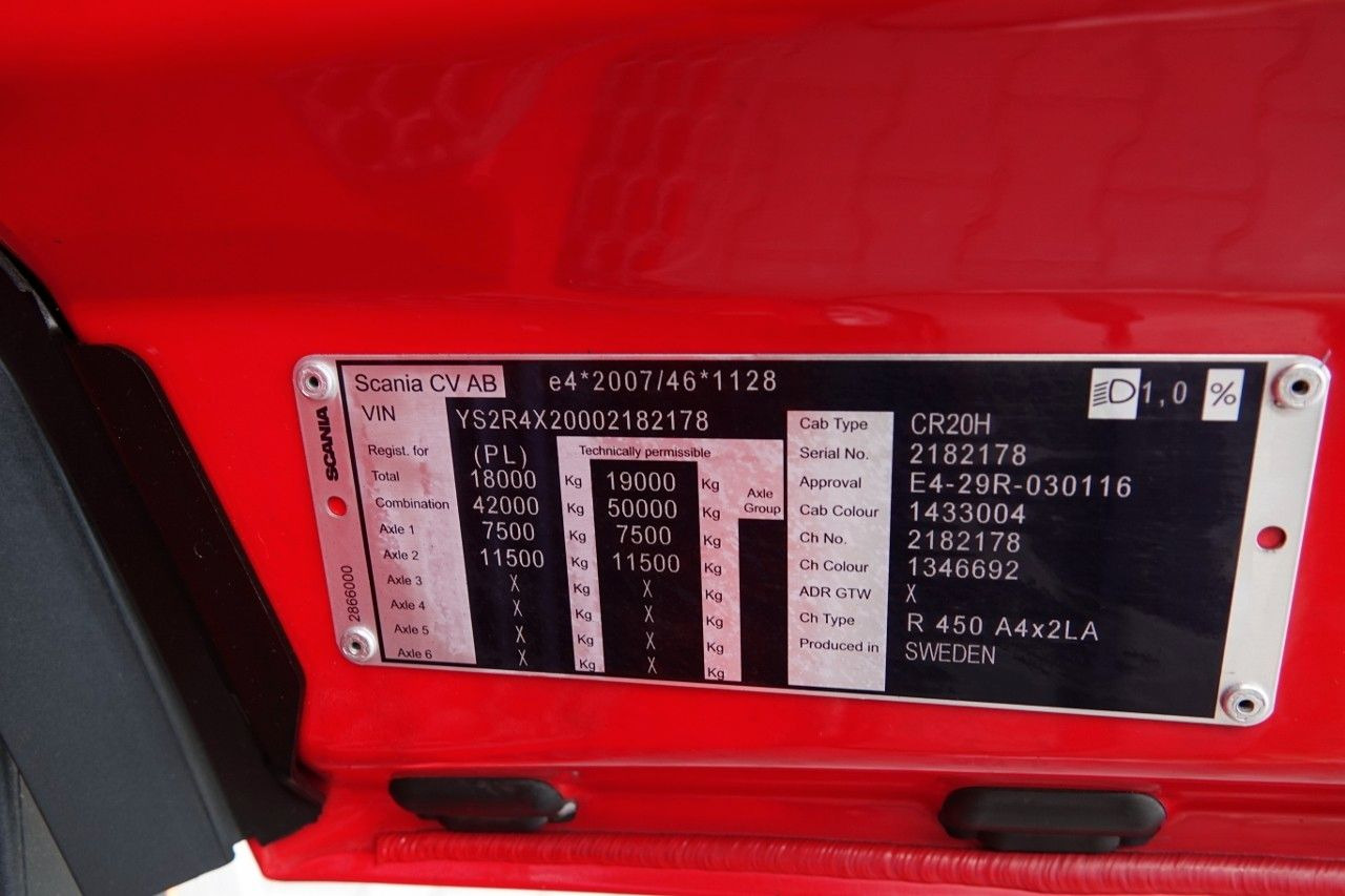 Tegljač Scania R 450 / OPONY 100% / 2021 / PO ZŁOTYM KONTRAKCIE: slika 17