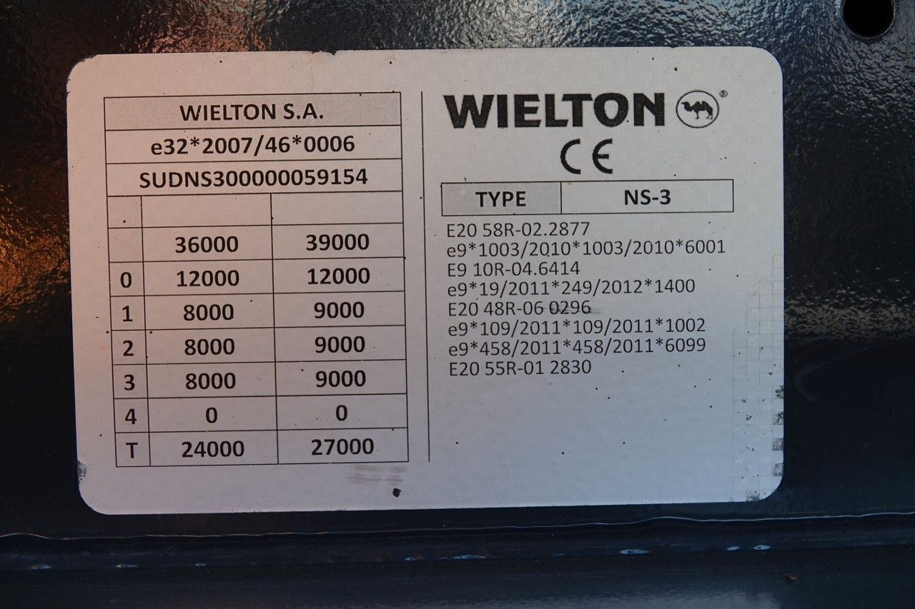 Novu Poluprikolica sa ceradom Wielton FIRANKA MEGA / LOWDECK / OŚ PODNOSZONA / DACH PO: slika 19