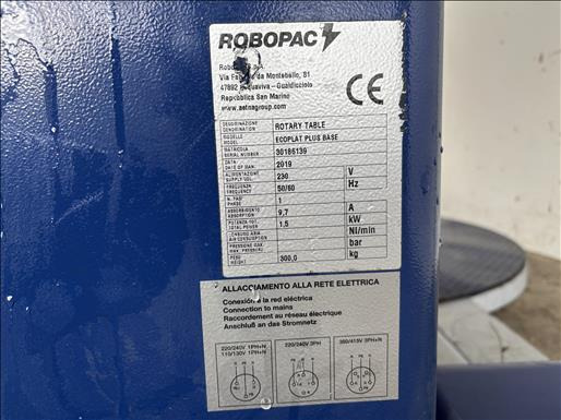 Robopac Ecoplat plus base Pallet wrapper - Mašina za pakovanje: slika 4 Robopac Ecoplat plus base Pallet wrapper - Mašina za pakovanje: slika 4