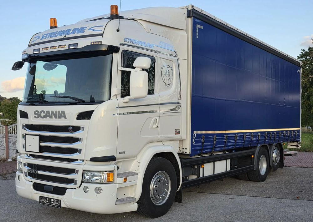 Scania G360 / BURTO-FIRANKA / 3 OSIE / WINDA / 20PALET / E6 / SYPIALNA KABINA / SPROWADZONY / JAK NOWA PRZEBIEG 490TYŚ / ŁADOWNOŚĆ 14500KG / - Kamion sa ceradom: slika 1 Scania G360 / BURTO-FIRANKA / 3 OSIE / WINDA / 20PALET / E6 / SYPIALNA KABINA / SPROWADZONY / JAK NOWA PRZEBIEG 490TYŚ / ŁADOWNOŚĆ 14500KG / - Kamion sa ceradom: slika 1