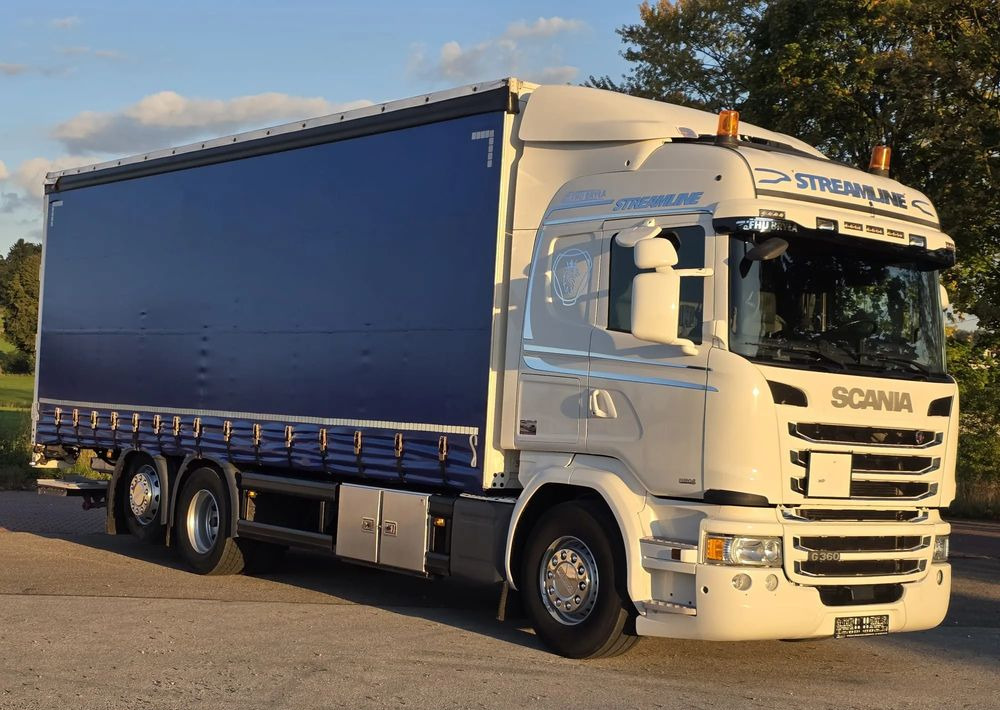 Scania G360 / BURTO-FIRANKA / 3 OSIE / WINDA / 20PALET / E6 / SYPIALNA KABINA / SPROWADZONY / JAK NOWA PRZEBIEG 490TYŚ / ŁADOWNOŚĆ 14500KG / - Kamion sa ceradom: slika 2 Scania G360 / BURTO-FIRANKA / 3 OSIE / WINDA / 20PALET / E6 / SYPIALNA KABINA / SPROWADZONY / JAK NOWA PRZEBIEG 490TYŚ / ŁADOWNOŚĆ 14500KG / - Kamion sa ceradom: slika 2