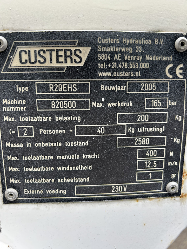 Custers R20EHS R20 2005 trailer mounted platform R20 - Prikolična radna platforma: slika 5 Custers R20EHS R20 2005 trailer mounted platform R20 - Prikolična radna platforma: slika 5