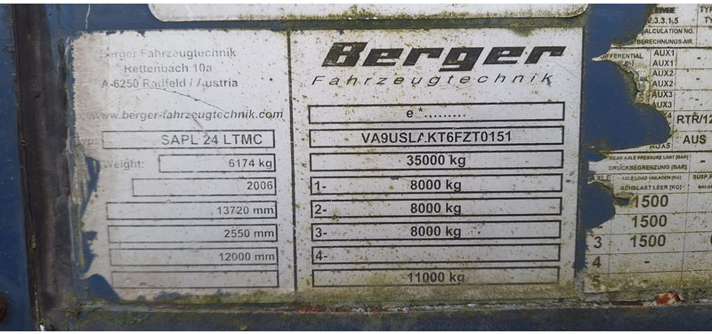 Berger SAPL 24LT_MC Plane Spriegel - Poluprikolica sa ceradom: slika 4 Berger SAPL 24LT_MC Plane Spriegel - Poluprikolica sa ceradom: slika 4