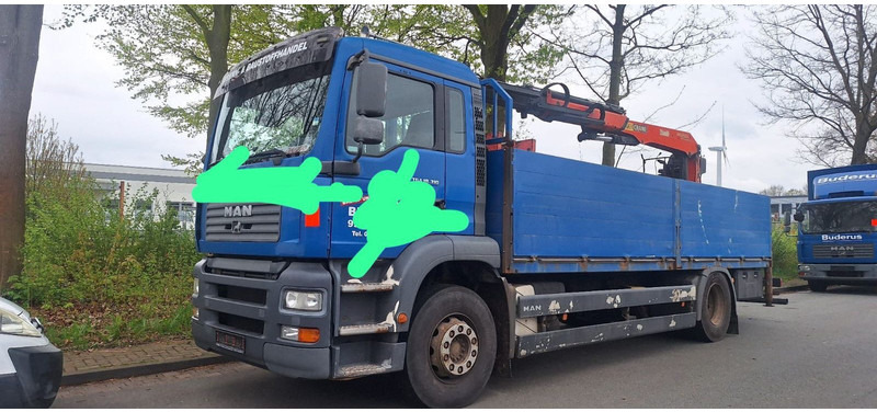 MAN 18.310 Pritsche mit Kran - Kamion sa tovarnim sandukom, Kamion sa dizalicom: slika 1 MAN 18.310 Pritsche mit Kran - Kamion sa tovarnim sandukom, Kamion sa dizalicom: slika 1