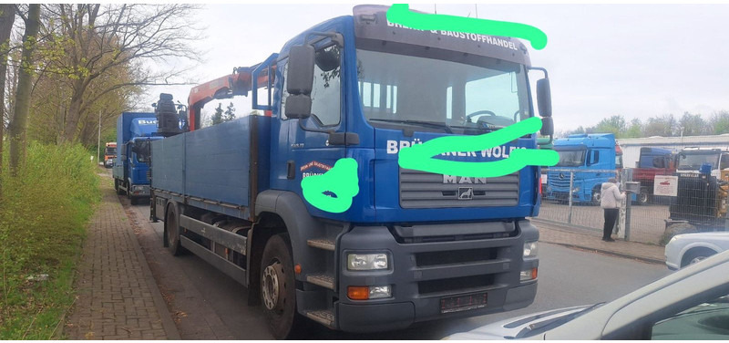 MAN 18.310 Pritsche mit Kran - Kamion sa tovarnim sandukom, Kamion sa dizalicom: slika 2 MAN 18.310 Pritsche mit Kran - Kamion sa tovarnim sandukom, Kamion sa dizalicom: slika 2
