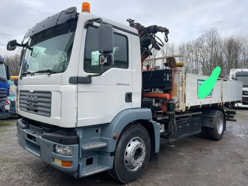 MAN TGM 18.240PS 4x2 3.S-Kipper mit Kran - Istovarivač, Kamion sa dizalicom: slika 1 MAN TGM 18.240PS 4x2 3.S-Kipper mit Kran - Istovarivač, Kamion sa dizalicom: slika 1