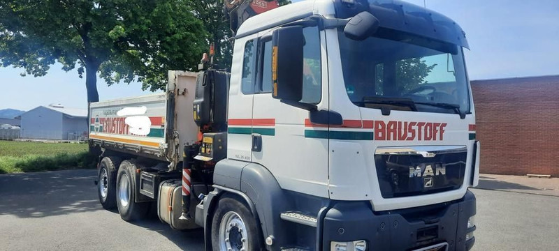 MAN TGS 26.400 Kipper Mit Kran/Funk - Kamion sa tovarnim sandukom, Kamion sa dizalicom: slika 2 MAN TGS 26.400 Kipper Mit Kran/Funk - Kamion sa tovarnim sandukom, Kamion sa dizalicom: slika 2