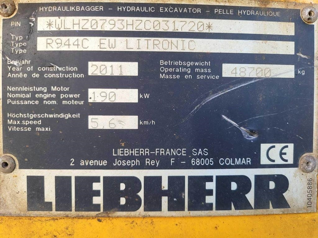 Bager guseničar Liebherr R944C EW LITRONIC: slika 14 Bager guseničar Liebherr R944C EW LITRONIC: slika 14