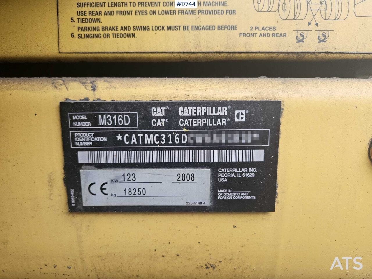 Bager točkaš 2008 CAT M316D: slika 14 Bager točkaš 2008 CAT M316D: slika 14