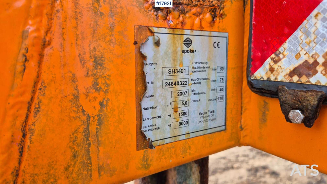 Rasipač peska/ Soli EPOKE SH3401 5m3 sand/salt spreader (2007): slika 18