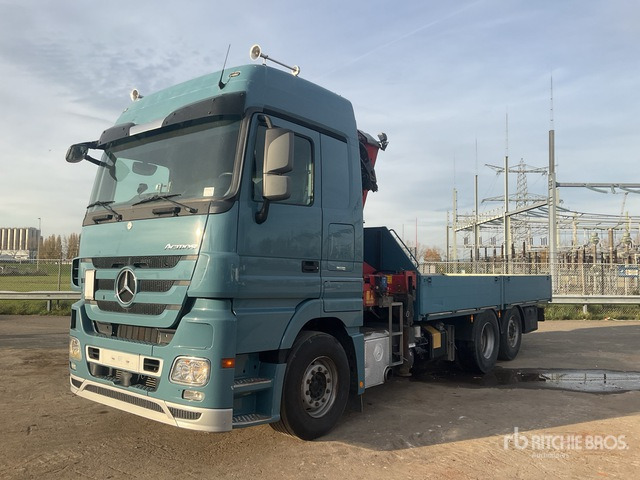 2012 Mercedes-Benz Actros 930.20 2012 HMF 3000-K3 Articulated Bo ... Flatbed Truck with Crane - Kamion sa tovarnim sandukom, Kamion sa dizalicom: slika 1 2012 Mercedes-Benz Actros 930.20 2012 HMF 3000-K3 Articulated Bo ... Flatbed Truck with Crane - Kamion sa tovarnim sandukom, Kamion sa dizalicom: slika 1