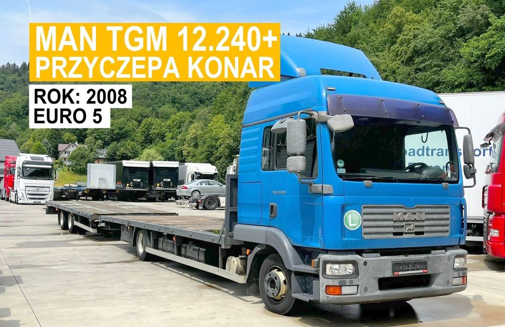 MAN TGM 12.240 // 2008 Rok // Euro 5 // + Przyczepa Konar 2 osie // 7.7+7.7 // - Kamion sa tovarnim sandukom: slika 1 MAN TGM 12.240 // 2008 Rok // Euro 5 // + Przyczepa Konar 2 osie // 7.7+7.7 // - Kamion sa tovarnim sandukom: slika 1