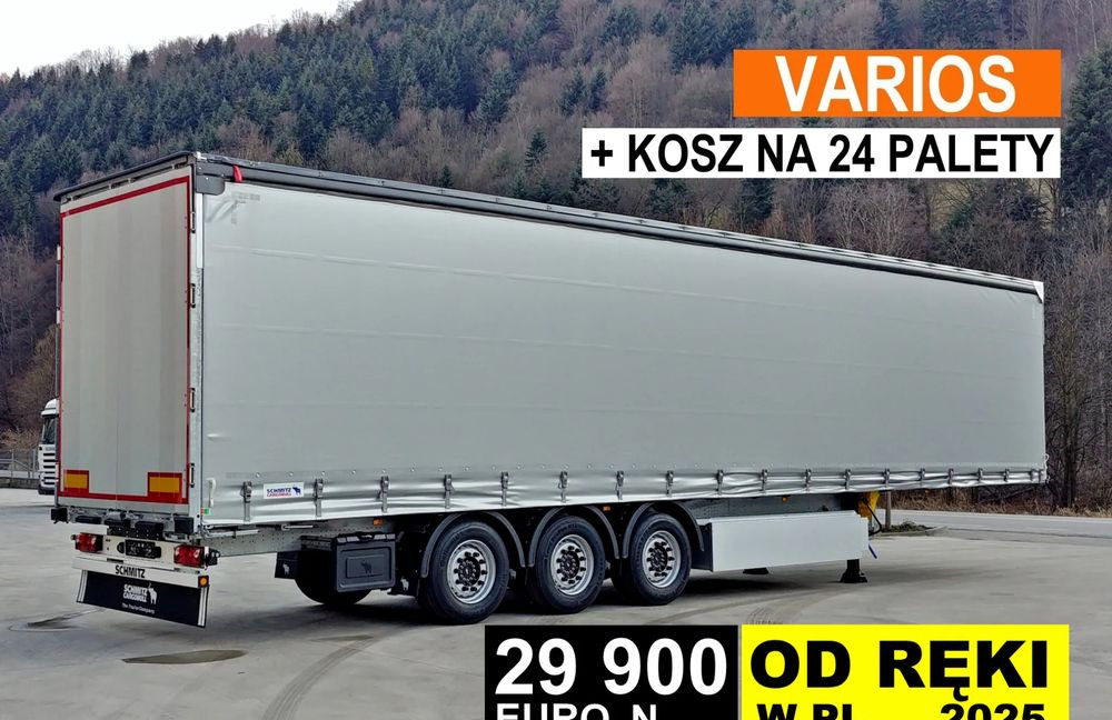 Schmitz Cargobull VARIOS + 24 PAL KOSZ - Poluprikolica sa ceradom: slika 1 Schmitz Cargobull VARIOS + 24 PAL KOSZ - Poluprikolica sa ceradom: slika 1