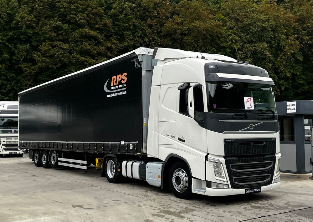 Volvo FH 500 Mega 2016 Rok + Fliegl 2017 // Oś podnoszona // Zestaw ! - Tegljač, Poluprikolica sa ceradom: slika 1 Volvo FH 500 Mega 2016 Rok + Fliegl 2017 // Oś podnoszona // Zestaw ! - Tegljač, Poluprikolica sa ceradom: slika 1