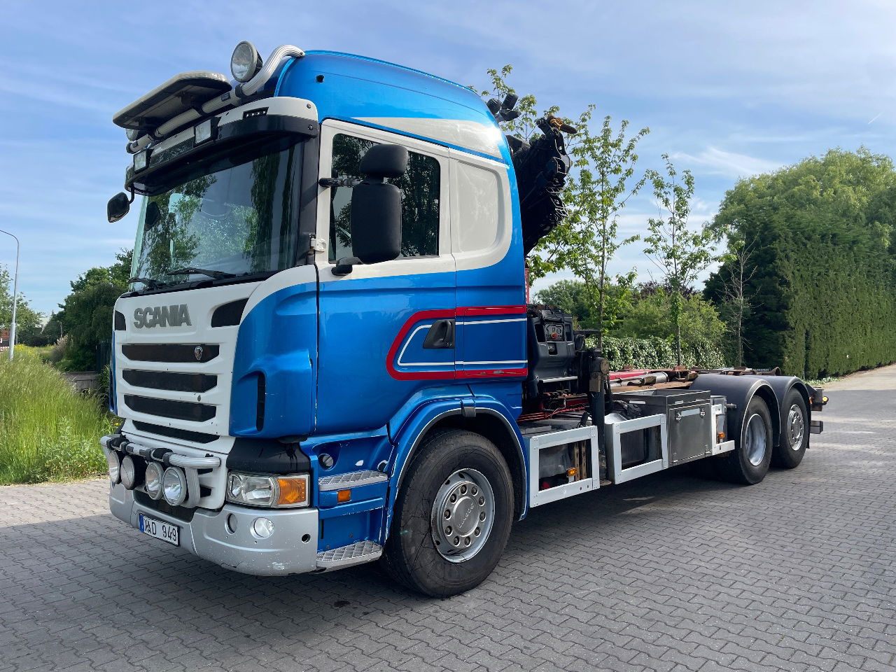 Scania R480  - Kamion za prevoz kontejnera/ Kamion sa promenjivim sandukom, Kamion sa dizalicom: slika 1 Scania R480  - Kamion za prevoz kontejnera/ Kamion sa promenjivim sandukom, Kamion sa dizalicom: slika 1