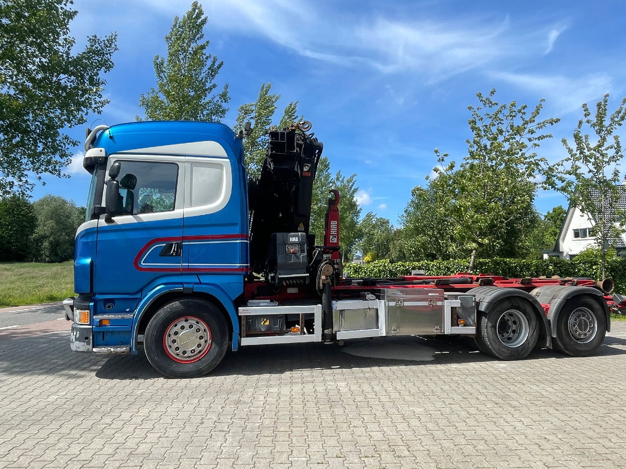 Scania R480 with hiab hookloader and hiab 262 EP5 with remote crane 2019  - Kamion za prevoz kontejnera/ Kamion sa promenjivim sandukom, Kamion sa dizalicom: slika 2 Scania R480 with hiab hookloader and hiab 262 EP5 with remote crane 2019  - Kamion za prevoz kontejnera/ Kamion sa promenjivim sandukom, Kamion sa dizalicom: slika 2