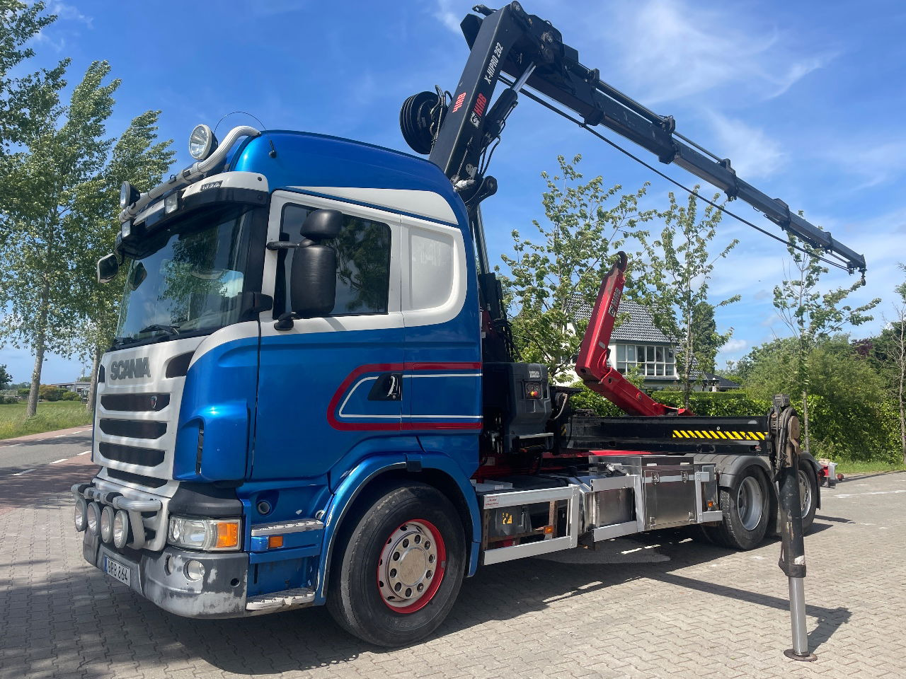 Scania R480 with hiab hookloader and hiab 262 EP5 with remote crane 2019  - Kamion za prevoz kontejnera/ Kamion sa promenjivim sandukom, Kamion sa dizalicom: slika 5 Scania R480 with hiab hookloader and hiab 262 EP5 with remote crane 2019  - Kamion za prevoz kontejnera/ Kamion sa promenjivim sandukom, Kamion sa dizalicom: slika 5