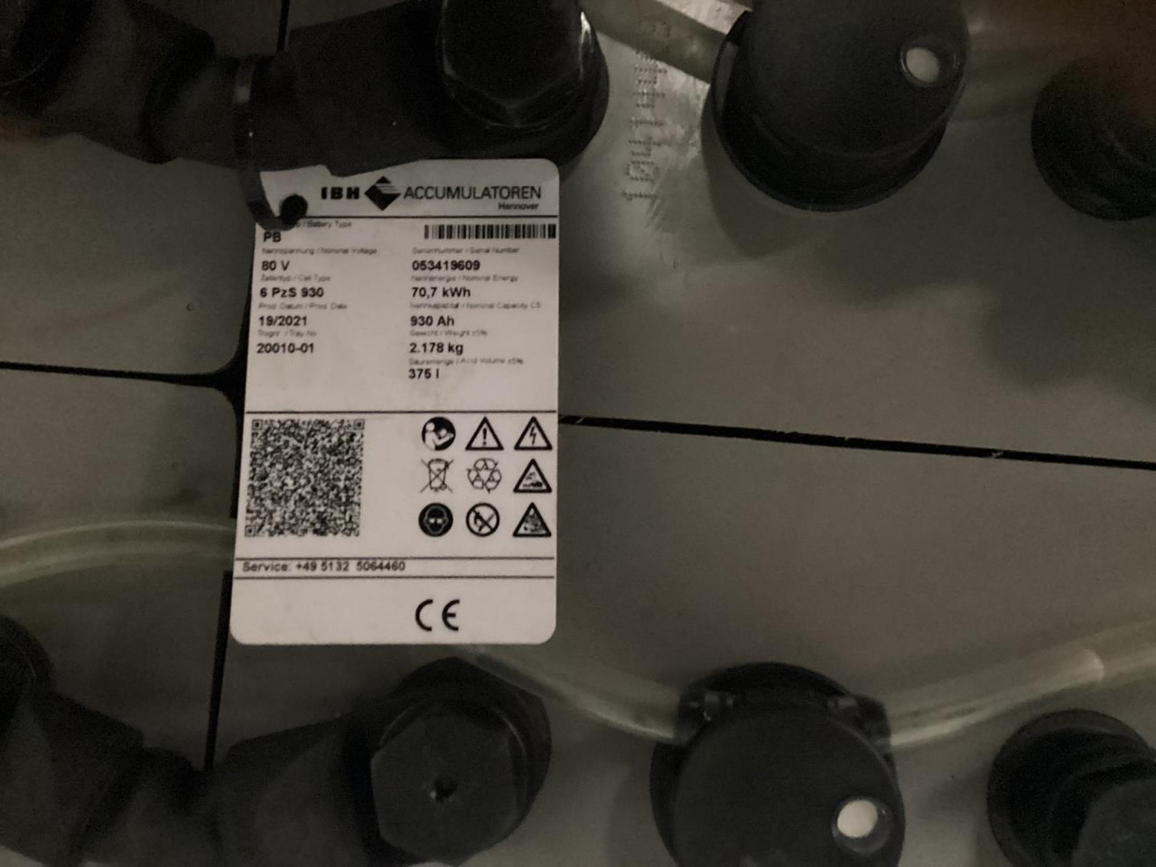 IBH 80V   6 PZS 930 - Baterija za Oprema za rukovanje materijalima: slika 2 IBH 80V   6 PZS 930 - Baterija za Oprema za rukovanje materijalima: slika 2