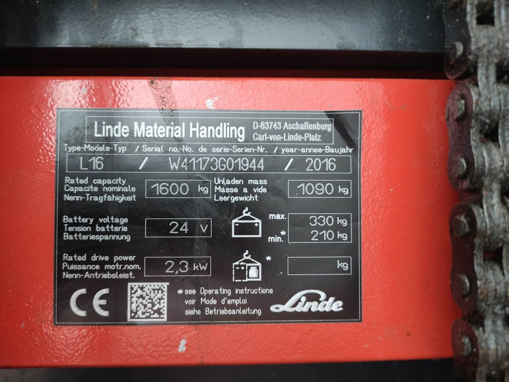 Linde L16i-1173 - Slagač: slika 5 Linde L16i-1173 - Slagač: slika 5