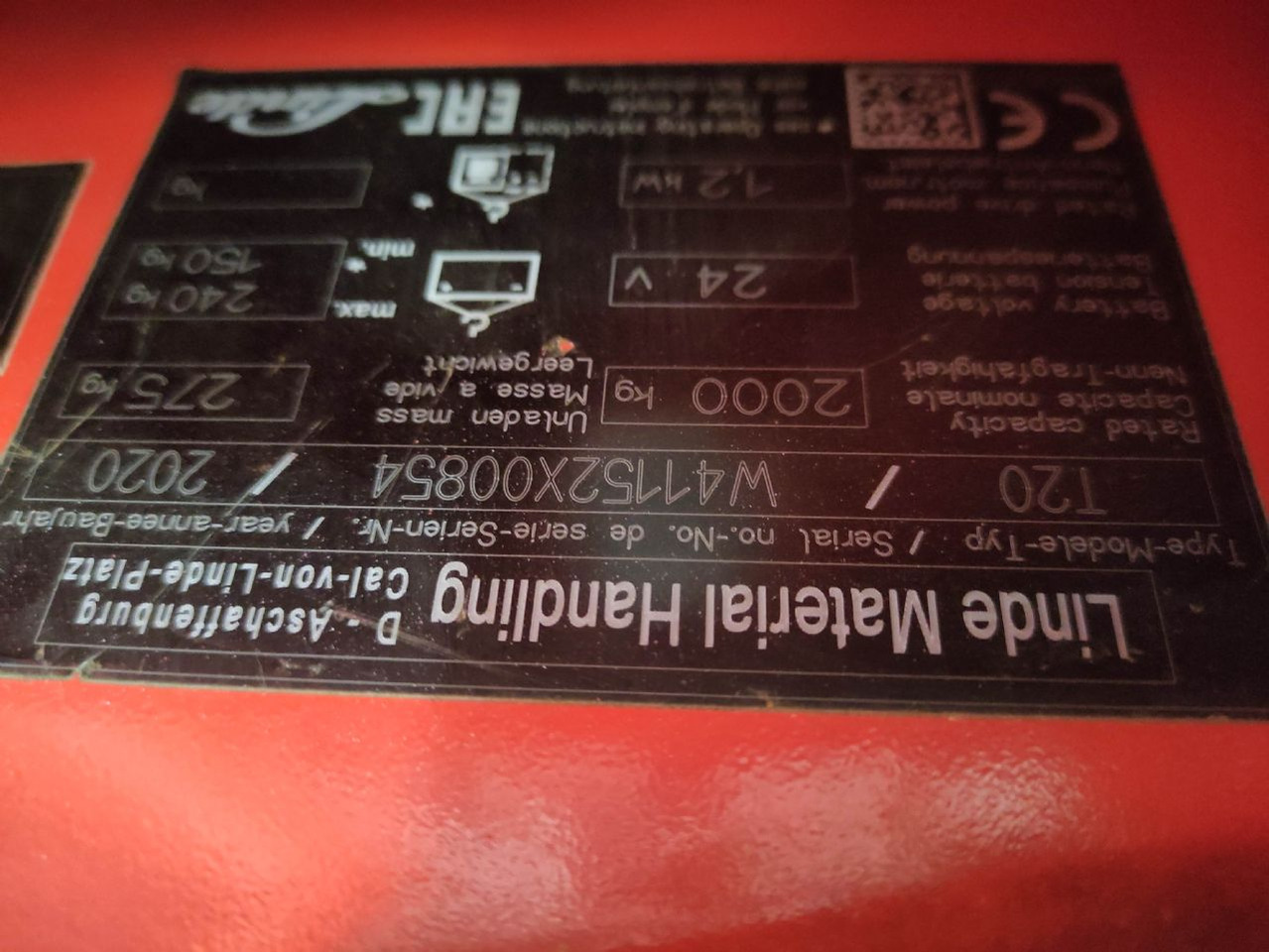 Linde T20-1152 (KDD, UVV und Lack NEU) - Kolica za palete: slika 5 Linde T20-1152 (KDD, UVV und Lack NEU) - Kolica za palete: slika 5