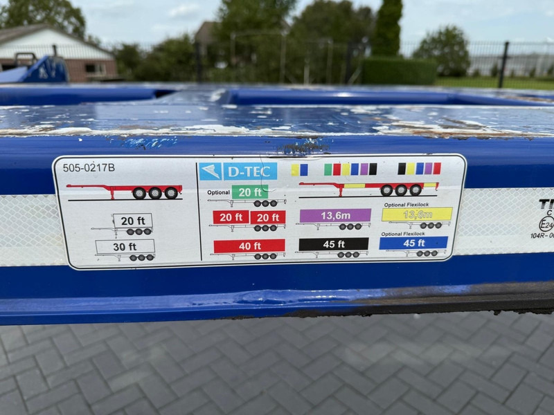 Poluprikolica za prevoz kontejnera/ Poluprikolica sa promenjivim sandukom D-Tec FLEXITRAILER GESCOPEERD, 20, 40 FT, MULTI UITSCHUIFBAAR, 1 LIFTAS.: slika 9